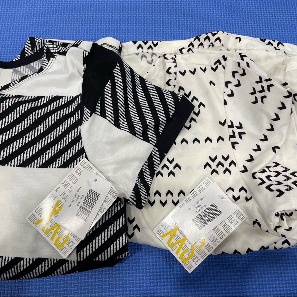 LuLaRoe Black and White Midi Dresses